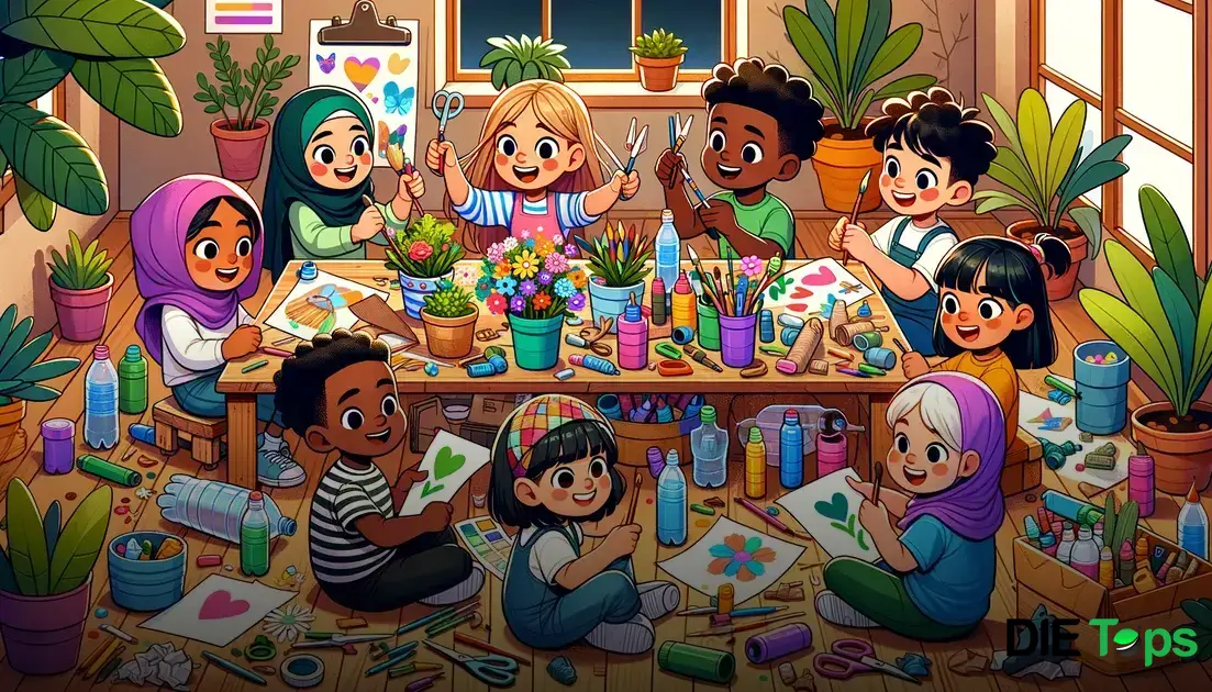 Manualidades divertidas con materiales reciclados