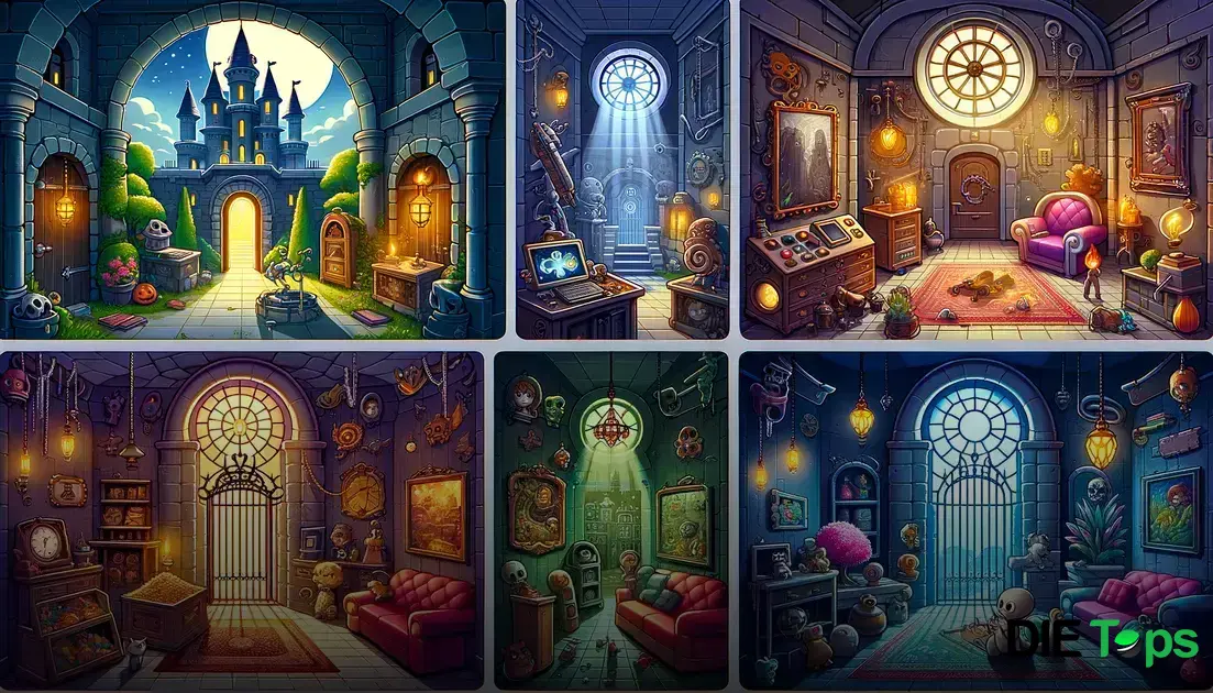 Opciones temáticas en escape rooms virtuales